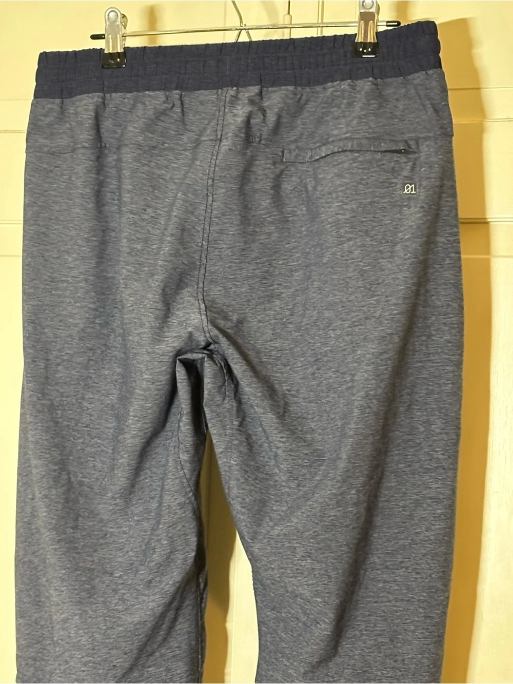 Men's 01.ALGO Navy Small Drawstring Performance Pants